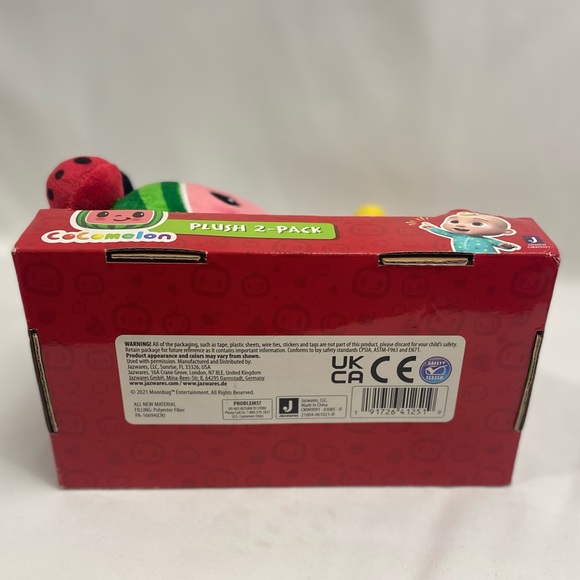 CoComelon JJ and Melon Plush Stuffed Animal Toys, 2 Pack - 8" Plush - Picture 5 of 9